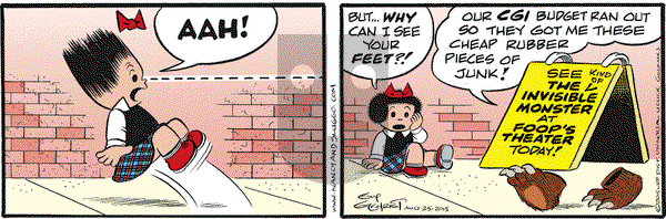 Nancy on Tuesday August 25, 2015 Comic Strip