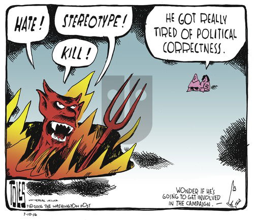 Tom Toles on Sunday July 10, 2016 Comic Strip