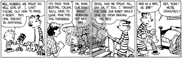 Calvin and Hobbes - Saturday August 31, 2024 Comic Strip