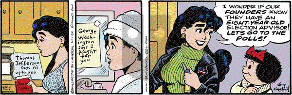 Nancy on Tuesday November 4, 2014 Comic Strip