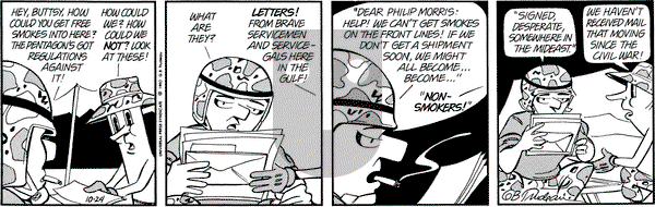 Doonesbury on Wednesday October 24, 1990 Comic Strip