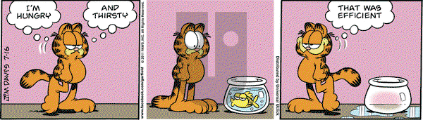 Garfield - Saturday July 16, 2011 Comic Strip