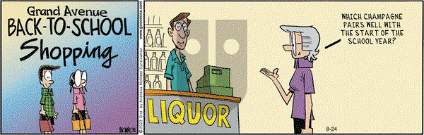 Grand Avenue on Thursday August 24, 2023 Comic Strip