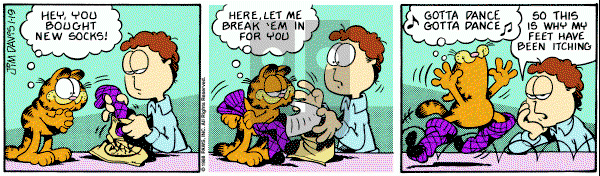 Garfield on Tuesday January 19, 1988 Comic Strip