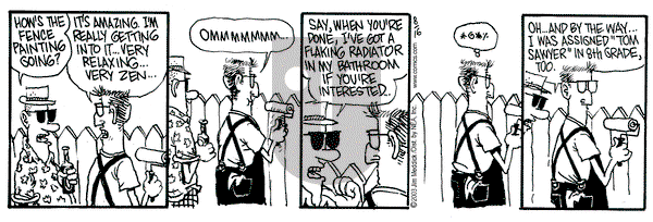 Monty on Saturday August 16, 2003 Comic Strip