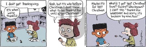 Cul de Sac on Thursday November 6, 2014 Comic Strip