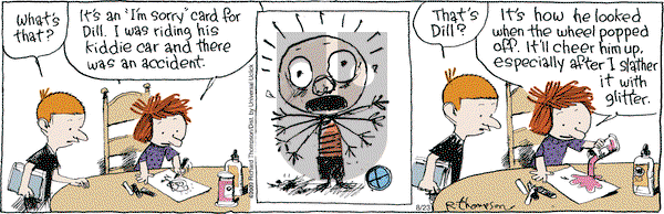 Cul de Sac on Saturday August 23, 2014 Comic Strip