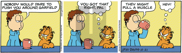 Garfield on Wednesday October 21, 2009 Comic Strip