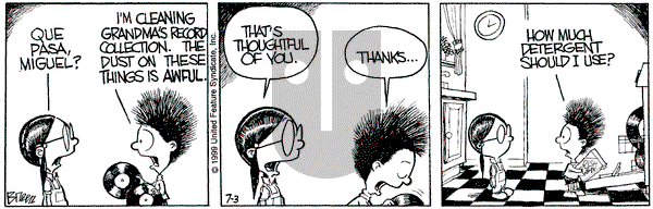 Grand Avenue on Saturday July 3, 1999 Comic Strip