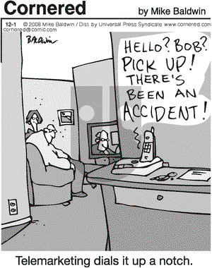 Cornered on Monday December 1, 2008 Comic Strip
