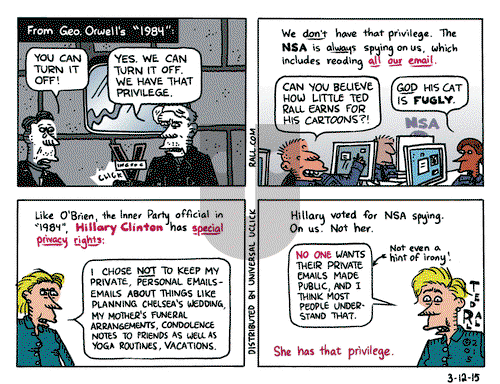 Ted Rall - Thursday March 12, 2015 Comic Strip