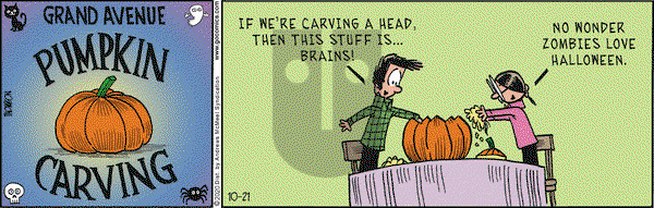 Grand Avenue on Wednesday October 21, 2020 Comic Strip