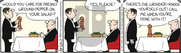 The Born Loser on Friday February 10, 2012 Comic Strip