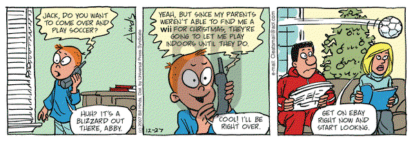 Cleats on Thursday December 27, 2007 Comic Strip