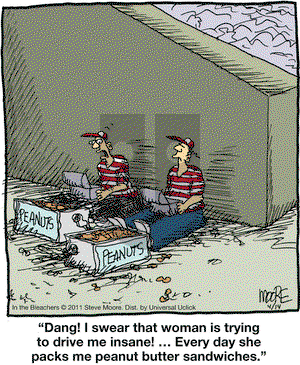 In the Bleachers on Thursday April 14, 2011 Comic Strip