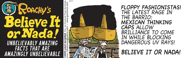 La Cucaracha on Monday May 11, 2009 Comic Strip