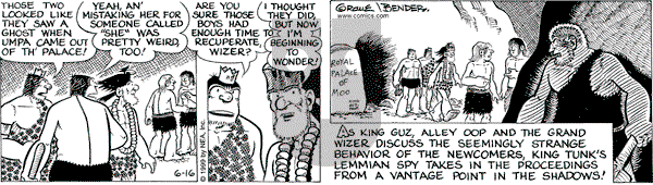 Alley Oop on Wednesday June 16, 1999 Comic Strip