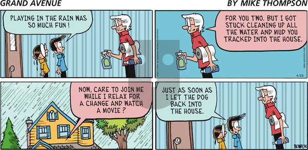 Grand Avenue on Sunday April 26, 2020 Comic Strip