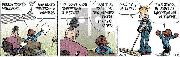 Frazz on Wednesday April 23, 2014 Comic Strip