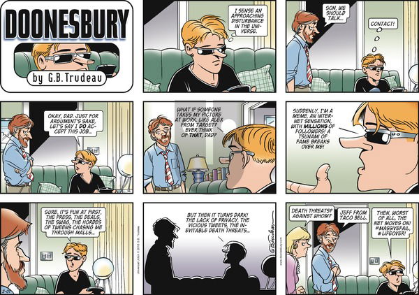 Doonesbury on Sunday February 1, 2015 Comic Strip