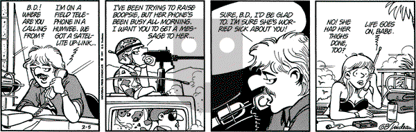 Doonesbury - Tuesday February 5, 1991 Comic Strip