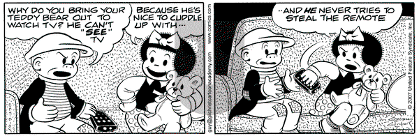 Nancy on Saturday October 6, 2007 Comic Strip