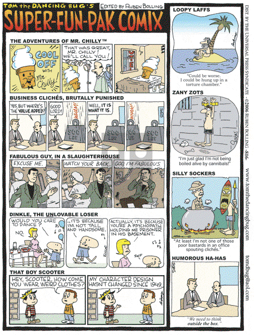 Tom the Dancing Bug on Saturday September 9, 2006 Comic Strip