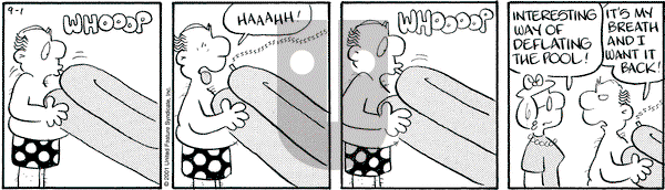 Drabble on Saturday September 1, 2001 Comic Strip