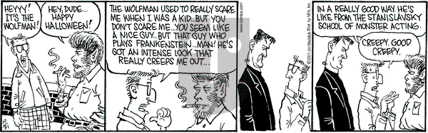 Monty on Wednesday October 31, 2001 Comic Strip