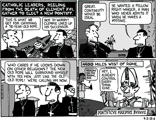 Ted Rall on Thursday April 21, 2005 Comic Strip
