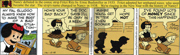 Nancy on Saturday January 17, 2009 Comic Strip