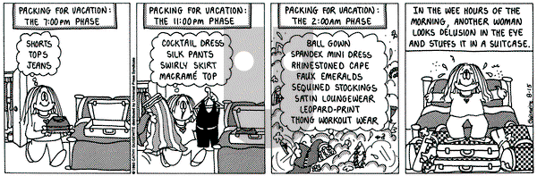 Cathy Classics on Thursday August 15, 1996 Comic Strip