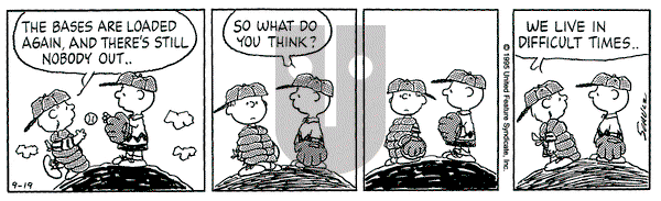 Peanuts - Tuesday September 19, 1995 Comic Strip