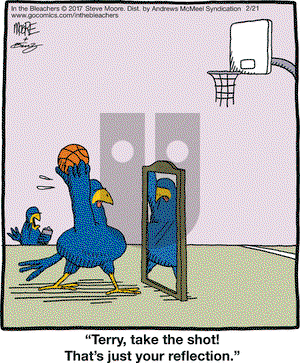 In the Bleachers on Tuesday February 21, 2017 Comic Strip