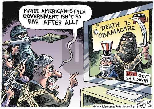 Rob Rogers on Sunday October 6, 2013 Comic Strip