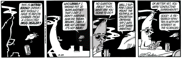 Doonesbury on Thursday August 29, 1991 Comic Strip