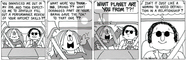 Cathy Classics on Saturday July 26, 1997 Comic Strip
