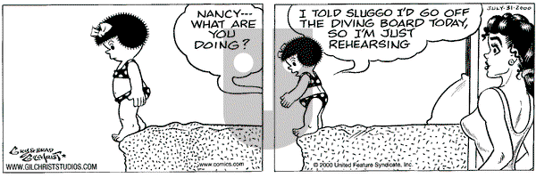 Nancy on Monday July 31, 2000 Comic Strip