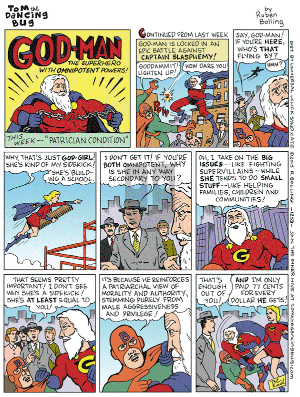 Tom the Dancing Bug on Friday August 28, 2015 Comic Strip