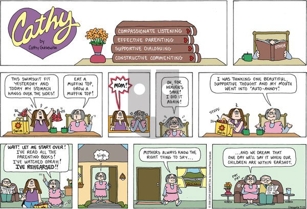 Cathy Classics on Sunday May 25, 2008 Comic Strip
