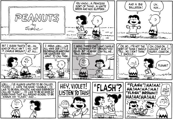 Peanuts on Sunday February 4, 1962 Comic Strip