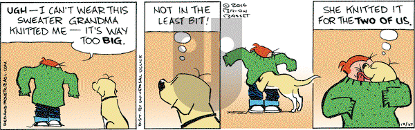 Red and Rover on Tuesday December 27, 2016 Comic Strip
