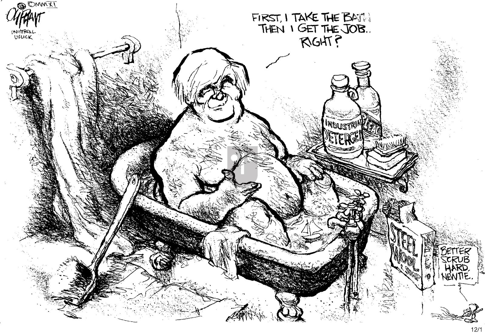 Pat Oliphant - Thursday December 1, 2011 Comic Strip