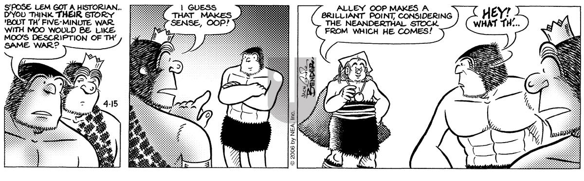 Alley Oop - Saturday April 15, 2006 Comic Strip