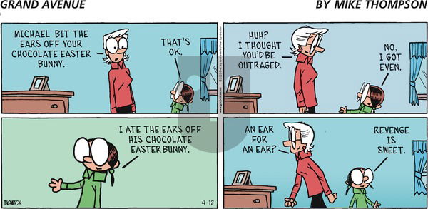 Grand Avenue on Sunday April 12, 2020 Comic Strip