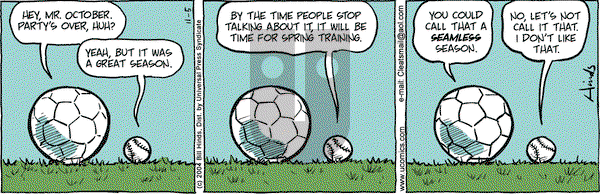 Cleats on Monday November 22, 2004 Comic Strip