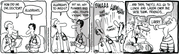 The Buckets - Thursday April 17, 2008 Comic Strip