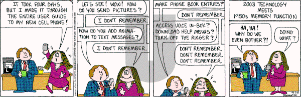 Cathy Classics - Tuesday October 28, 2003 Comic Strip