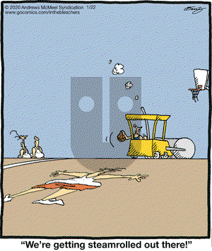 In the Bleachers on Wednesday January 22, 2020 Comic Strip
