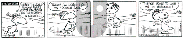 Peanuts on Monday December 11, 1967 Comic Strip